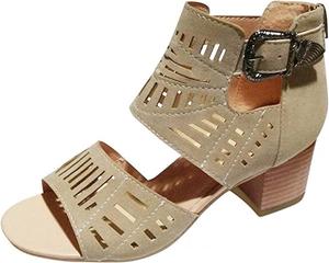 Женские сандалии Ladmiple с клиновидным каблуком, удобные и стильные, на липучке и пряжке на щиколотке, летние повседневные пляжные обувь с открытым носком и платформой, Z2+Khaki