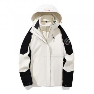 JEEP SPIRIT Теплый износостойкий водостойкий ветрозащитный ветровка Унисекс, Women's White (Two-Piece Set)