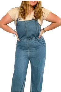 Джинсы Noah Denim Overalls In Medium Wash LE LIS, Medium Wash