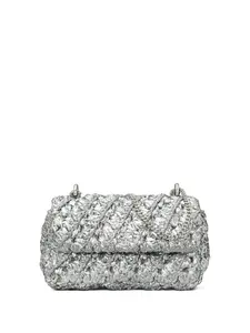 Мини-сумка через плечо Kira Tory Burch, серебяный