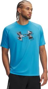 Мужская футболка с коротким рукавом и принтом Under Armour, (452) Ether Blue/Black