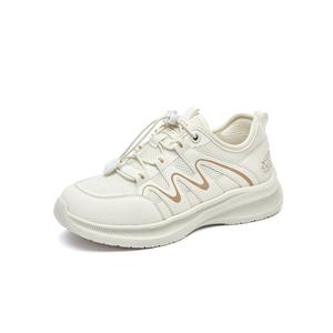Скользоустойчивые, износостойкие, легкие низкие повседневные кроссовки Women's Zdwo, Ecru