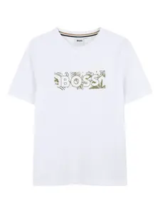 Футболка с логотипом Boss Kidswear, белый