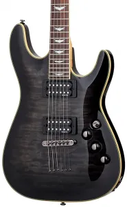 Электрогитара Schecter Omen Extreme-6. Прозрачно-черный (STBLK)