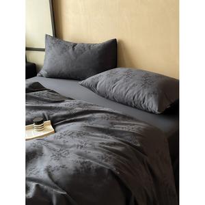 LUOLAI HOME Комплект постельного белья 4 предмета, простыня на резинке 180 см, пододеяльник 200x230 см