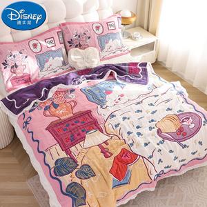 Disney Пуховое одеяло 150х200 см, 10 слоев чесаного хлопка, мягкое, гипоаллергенное, цвет Panshuijiu Gou [Class A Standard]