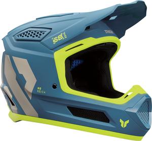 Мотокроссовый шлем Thor fleet forge, Blue/Neon Yellow