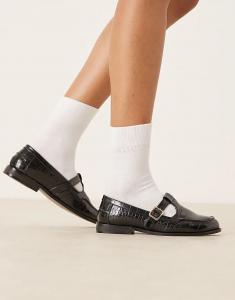 Туфли ASOS DESIGN Maverick Mary Jane Geek черного цвета