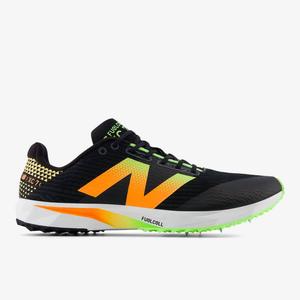 New Balance Мужские спортивные кроссовки Fuelcell Xc7 V5 в расцветке Black/bleached Lime Glo/hot Mango