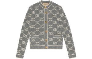 Кардиган женский Gucci Gg Jacquard Wool Bouclé, черный