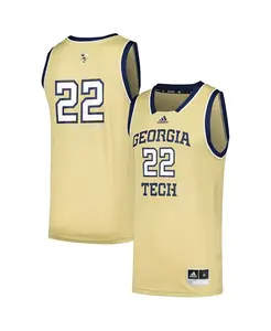 Мужская баскетбольная майка Swingman #22 Georgia Tech adidas, золотой