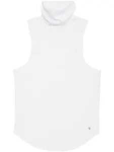Топ Jennie с высоким воротником ANINE BING, белый