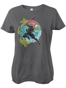 Футболка "Surfing Black Manta Girly Tee" серого цвета DC Comics