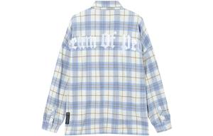 Рубашка унисекс Btk, Бело-желтая шашка