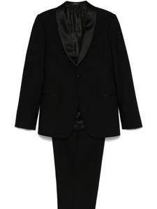 Emporio Armani костюм-двойка из вирджинской шерсти, черный