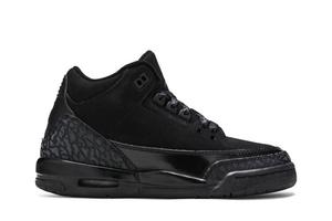 Кроссовки Air Jordan 3 Retro GS 'Black Cat', черный