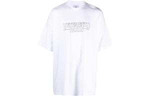 Футболка с короткими рукавами и логотипом Vetements, белый