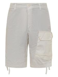 Шорты с эффектом потертости Ten C, белый