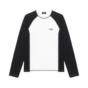 FENDI Футболка Unisex Black White