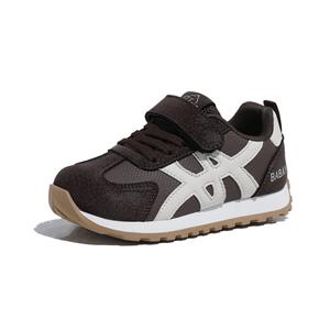 Износостойкие дышащие универсальные повседневные спортивные кроссовки Kids' Babaya, коричневый/белый