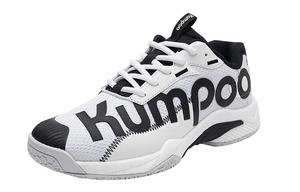 Кроссовки KUMPOO Badminton Shoes Unisex Low-top White/Black, белый/черный