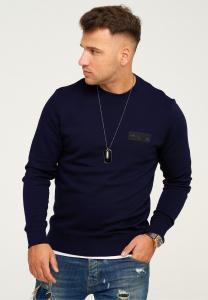 Толстовка Jack & Jones POPS CREW NECK, Navy Blazer/Dark Blue