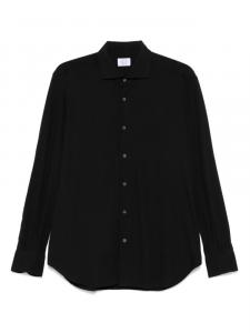 Рубашка из эластичного хлопка Mazzarelli, черный