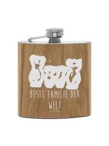 Mr. & Mrs. Panda Фляга Flachmann Hund Dame ohne Spruch in Braun