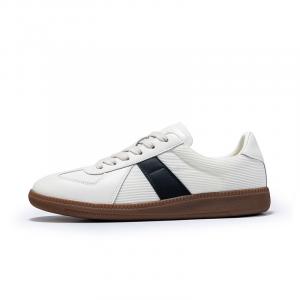 Кроссовки JOSINY Skateboarding Shoes Men Low-top, белый/черный