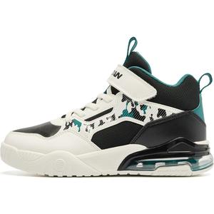 Детские кроссовки для скейтбординга с противоскользящей подошвой и износостойкой подошвой QIAODAN, черный/зеленый