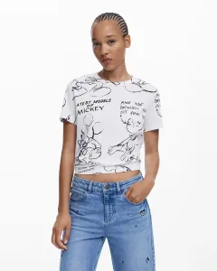 Женская футболка Mickey Sketch Desigual, белый