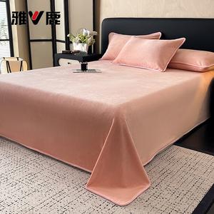 Yalu Комплект постельного белья из молочного вельвета (простыня 180х230 см, 2 наволочки), цвет Young Girl Pink