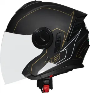 Ретро-мотошлем в полуоболочке, шлем для скутера с солнцезащитным козырьком, шлем-джет, мотоциклетный шлем для мужчин и женщин, одобренный ECEDOT, шлем с открытой конструкцией 3/4 для круизеров, чопперов и байкеров LPXPLP, 24