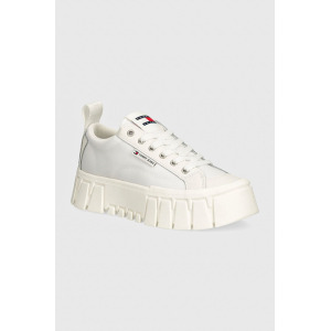 Кроссовки Tommy Jeans TJW VULC FLATFORM LC MIX MEDIA, белый