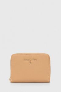 Кожаный кошелек Patrizia Pepe, бежевый