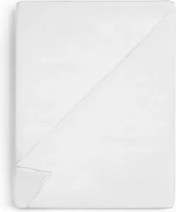 Простыня без резинки, хлопок, устойчивый к кипячению, 160 х 200 см - белая простыня без резинки, хлопковая ткань, простыня гостиничного типа, 125 г/м² Amazinggirl