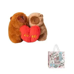 Магнитные куклы-капибары с пряжкой плюшевый кулон высота 12см Whoops