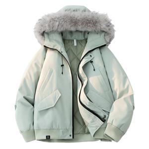 Пуховик Unisex Detachable Hood Moderate Detachable VanCamel, зеленый