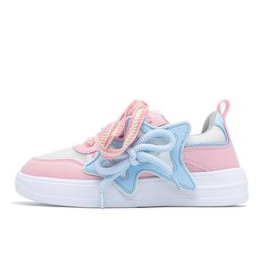 Нескользящие легкие низкие кроссовки для скейтбординга, увеличивающие рост, унисекс YUEDEMA, White Pink Moon