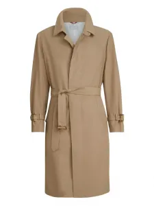 Пальто с поясом Brunello Cucinelli, бежевый