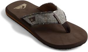 Мужские сандалии Quiksilver Monkey Abyss с трехточечной застежкой, коричневый