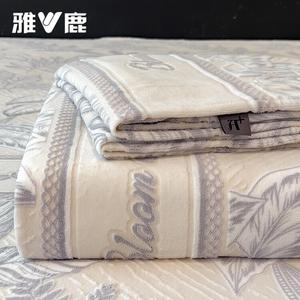 Yalu Простыня 250х250 см из зимнего молочного велюра, утолщенный флис, цвет Weiyang - Misty White