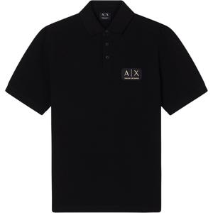 Футболка-поло AE SS26 для мужчин ARMANI EXCHANGE, черный
