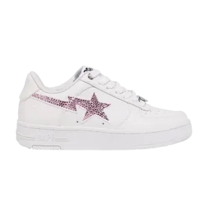 Кроссовки Wmns Bapesta #50, White Pink Crystals