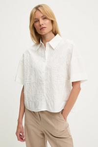 Хлопковая рубашка Answear.Lab, белый