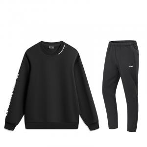 Li Ning Свитшот Сет Мужской 2-предметный сет Li-Ning, черный top+черный pants