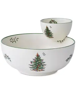 Рождественская елка с чипсами и соусом Spode, green