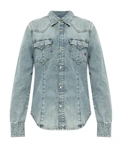 Джинсовая рубашка разглаживает волны Diesel, синий
