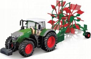 BBurago, трактор FENDT 1050 Vario, металлические грабли BBURAGO