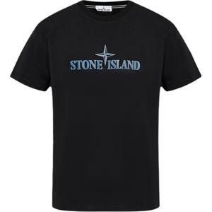 Футболка мужская черная Stone Island, черный